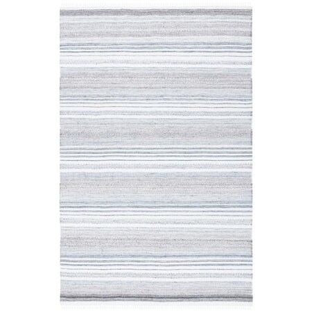 Safavieh 4 x 6 ft. Kilim Contemporary Hand Woven Rectangle Rug Ivory & Grey KLM275F-4
